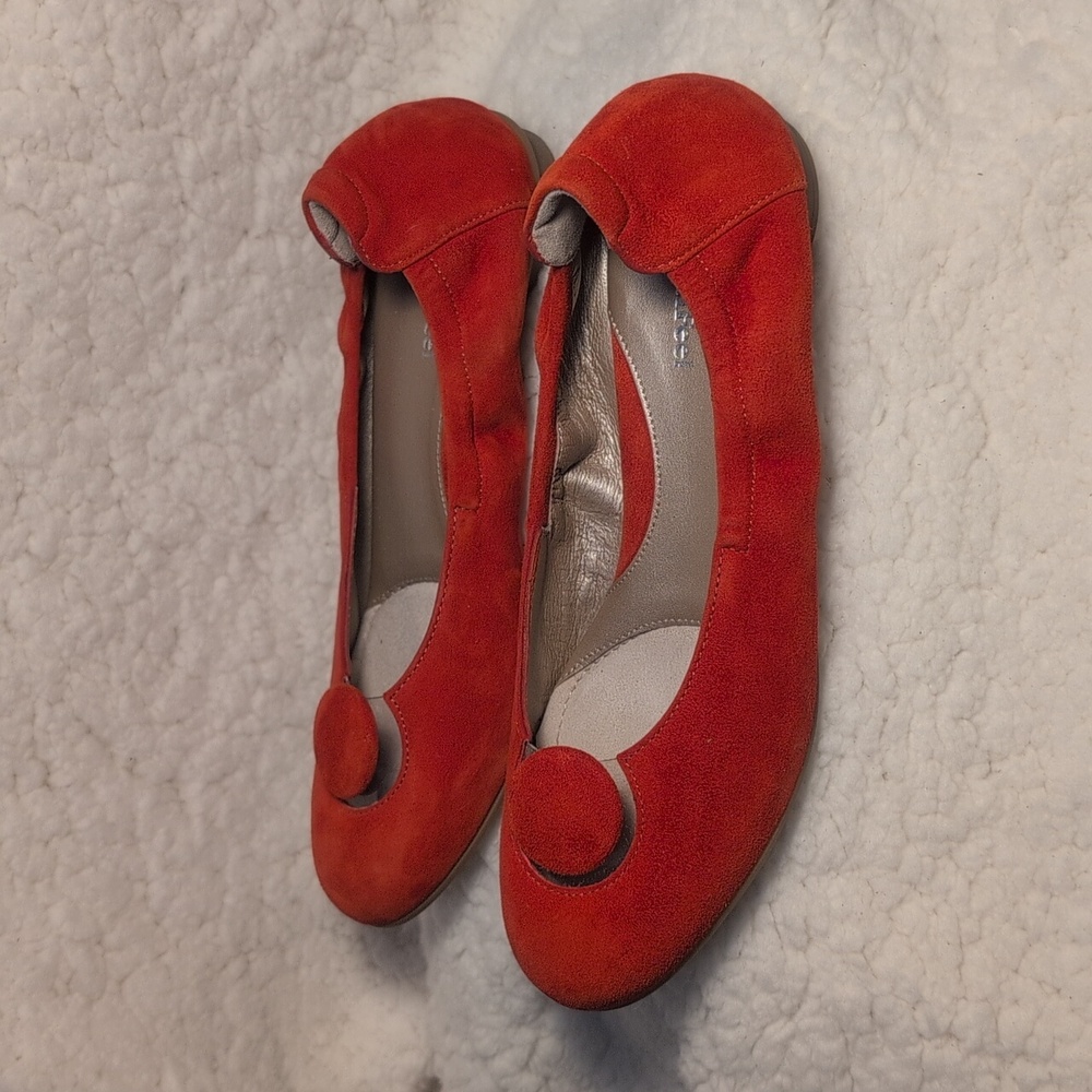 Beautifeel Mary Women's Slip -On  Red Leather shoe - Picture 5 of 13